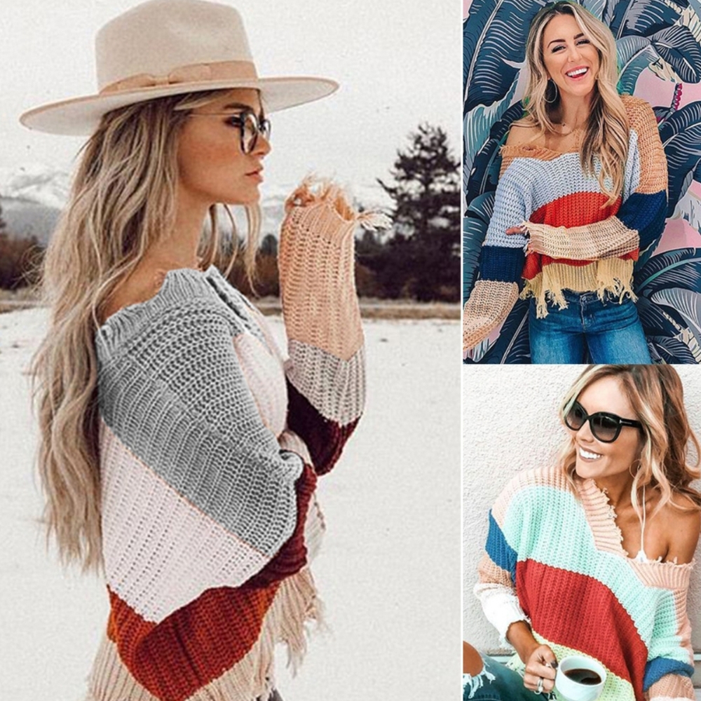 Ragged Point Distressed Sweater